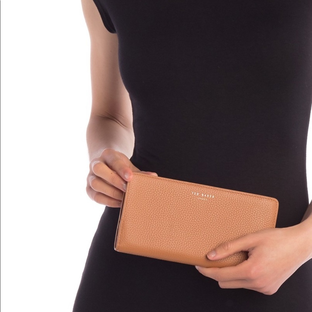 Ted Baker London Textured Leather Matinee Wallet